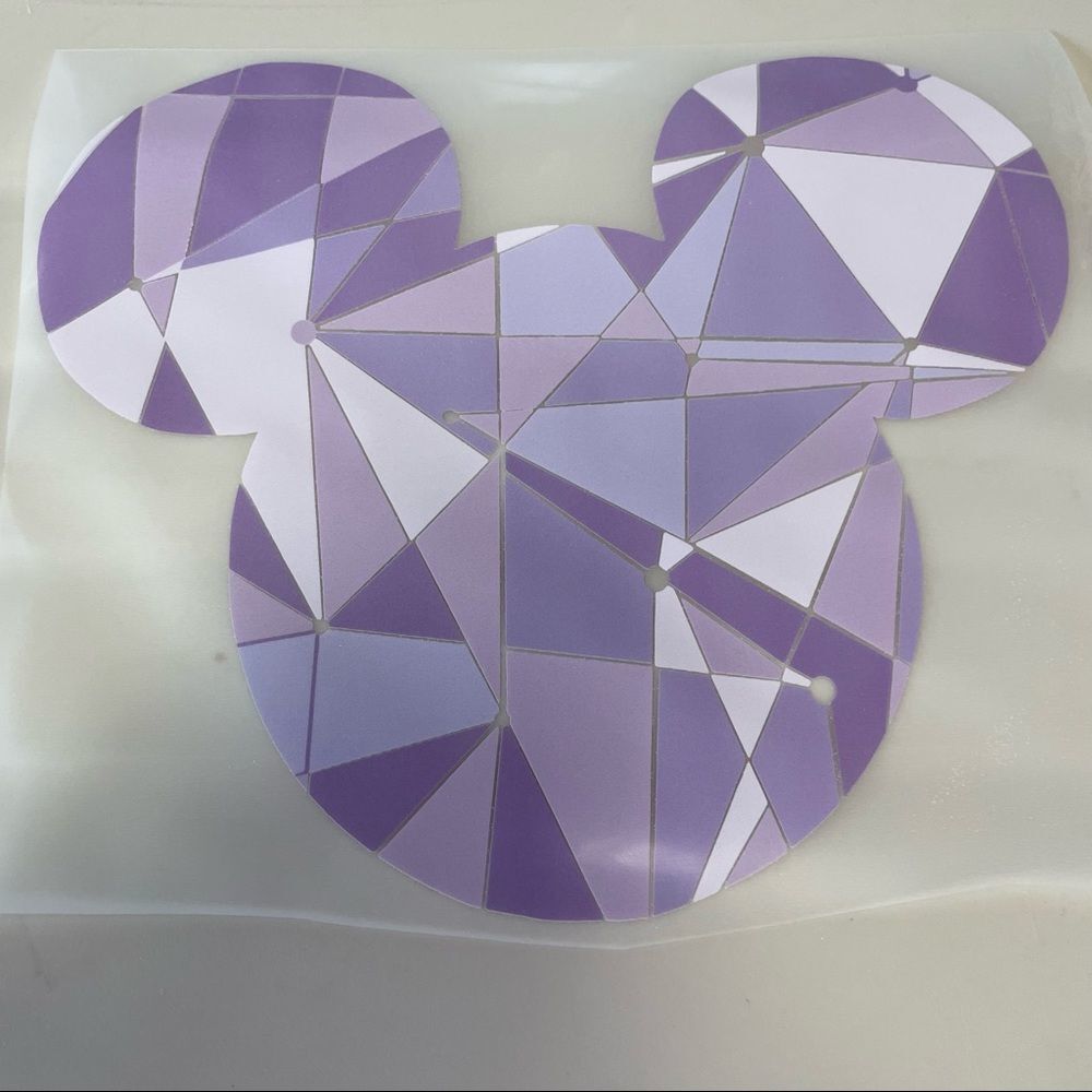 Epcot purple wall iron on HTV heat transfer vinyl​